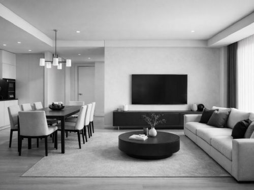 經典不退流行的黑白比例，打造有層次的空間設計